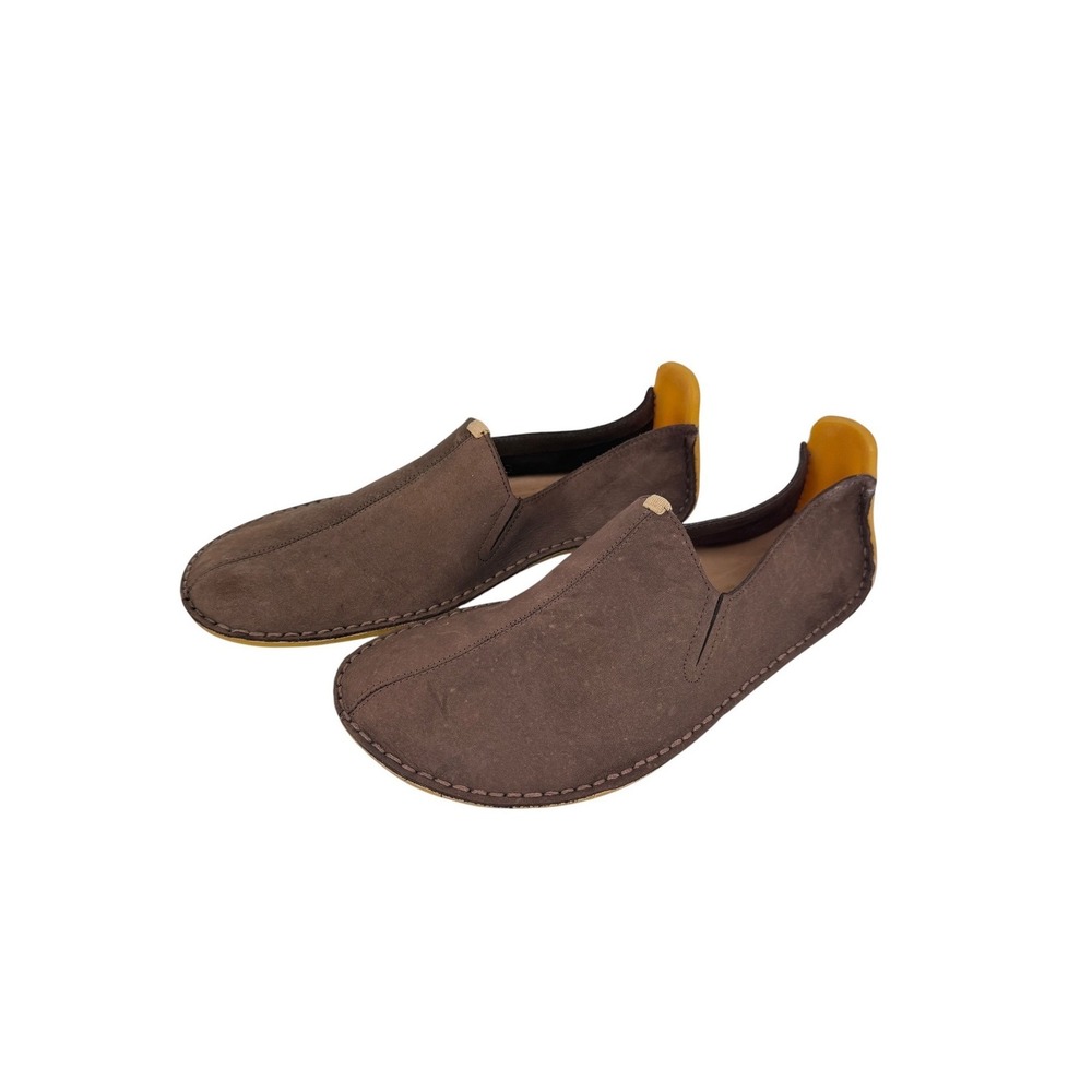 Vivobarefoot Ababa II Brown Leather Slip On Minimalist Barefoot Shoes Mens 10 43